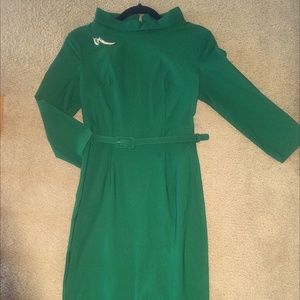 NWOT "Jackie O" Collar,  Style Pencil Dress -M